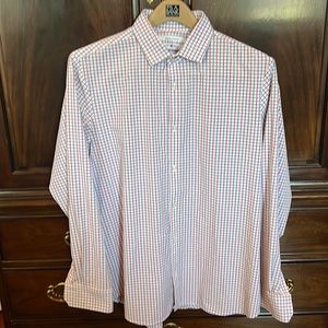 Mizzen & Main Leeward stretch dress shirt. Size XL. Gently Used